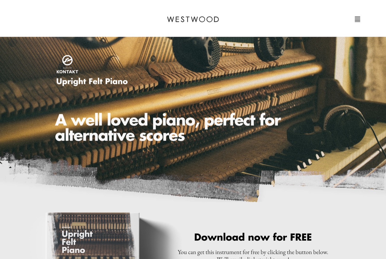 Upright Felt Piano - Westwood Instruments