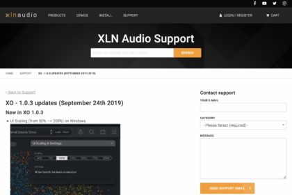 XO - 1.0.3 updates (September 24th 2019) - XLN Audio
