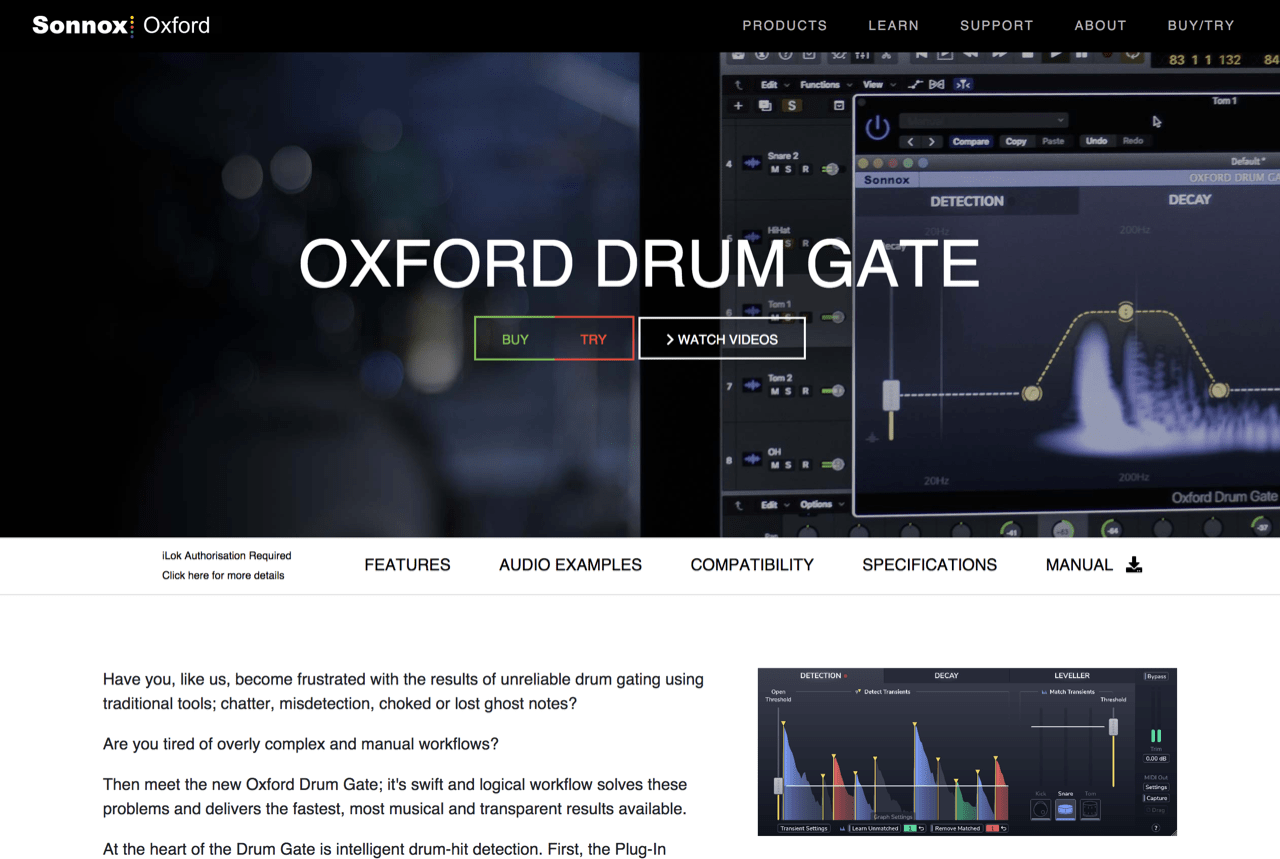 Oxford Drum Gate | Sonnox