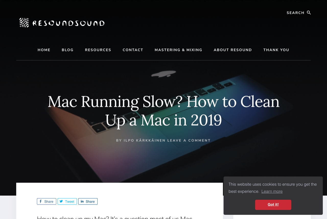 Mac Running Slow? How to Clean Up a Mac in 2019 • RESOUNDSOUND
