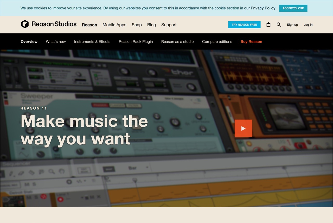 Reason 11: Music Production Software | Reason Studios