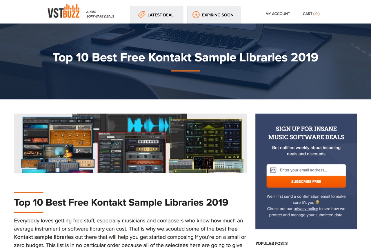Top 10 Best Free Kontakt Sample Libraries 2019 - VSTBuzz