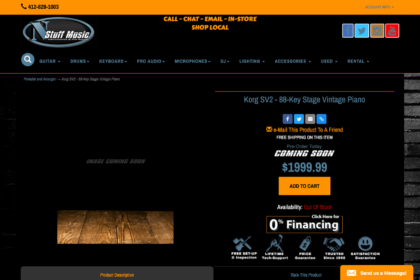 Korg SV2 - 88-Key Stage Vintage Piano