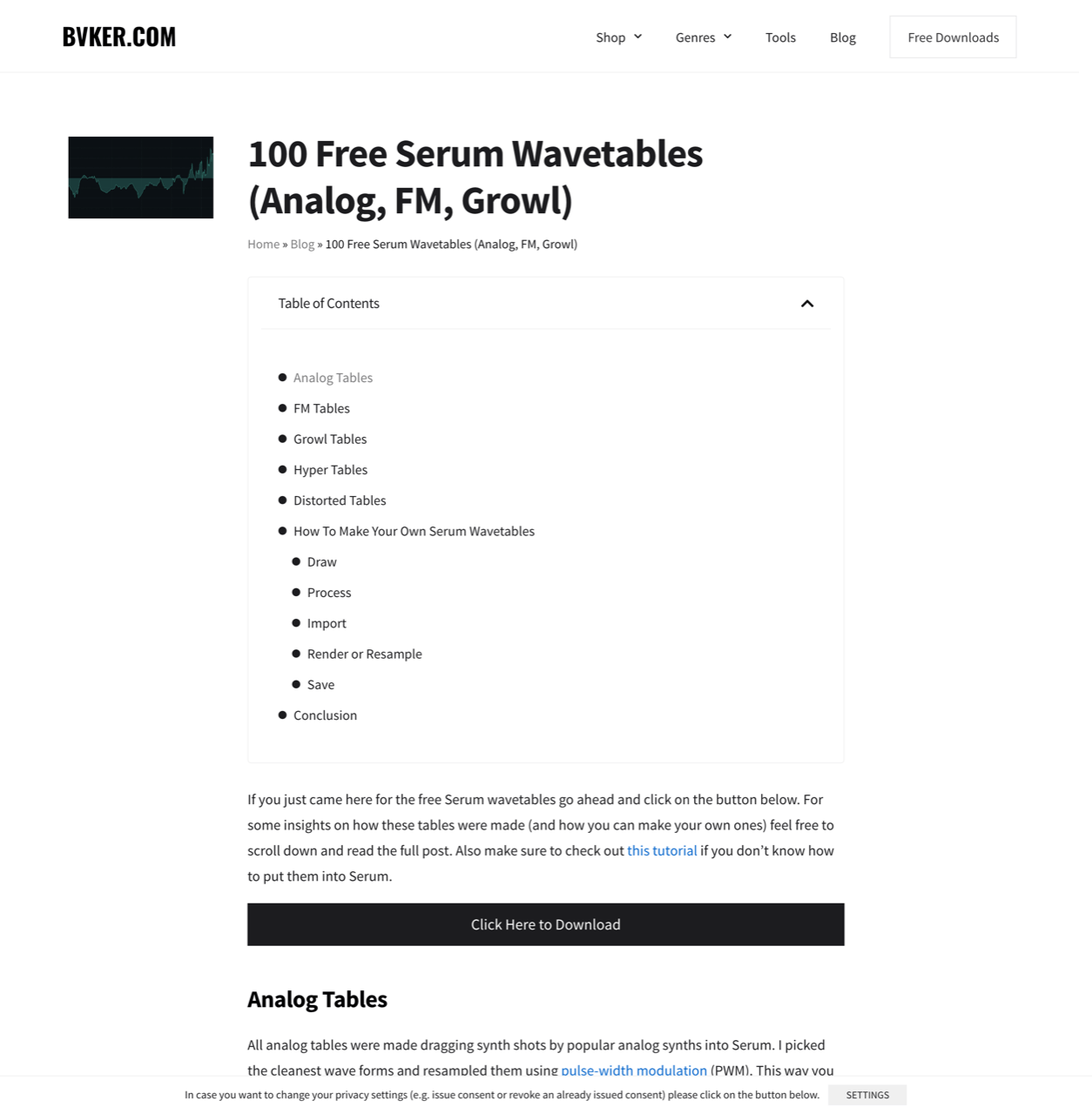100 Free Serum Wavetables (Analog, FM, Growl) - BVKER