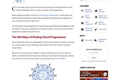 Chord Maps - How to Choose Chord Progressions | LedgerNote
