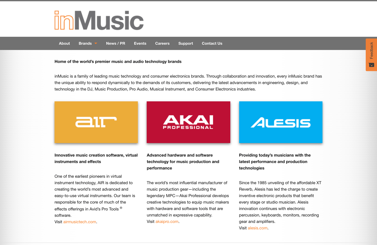 inMusic - Home of the world’s premier music industry brands