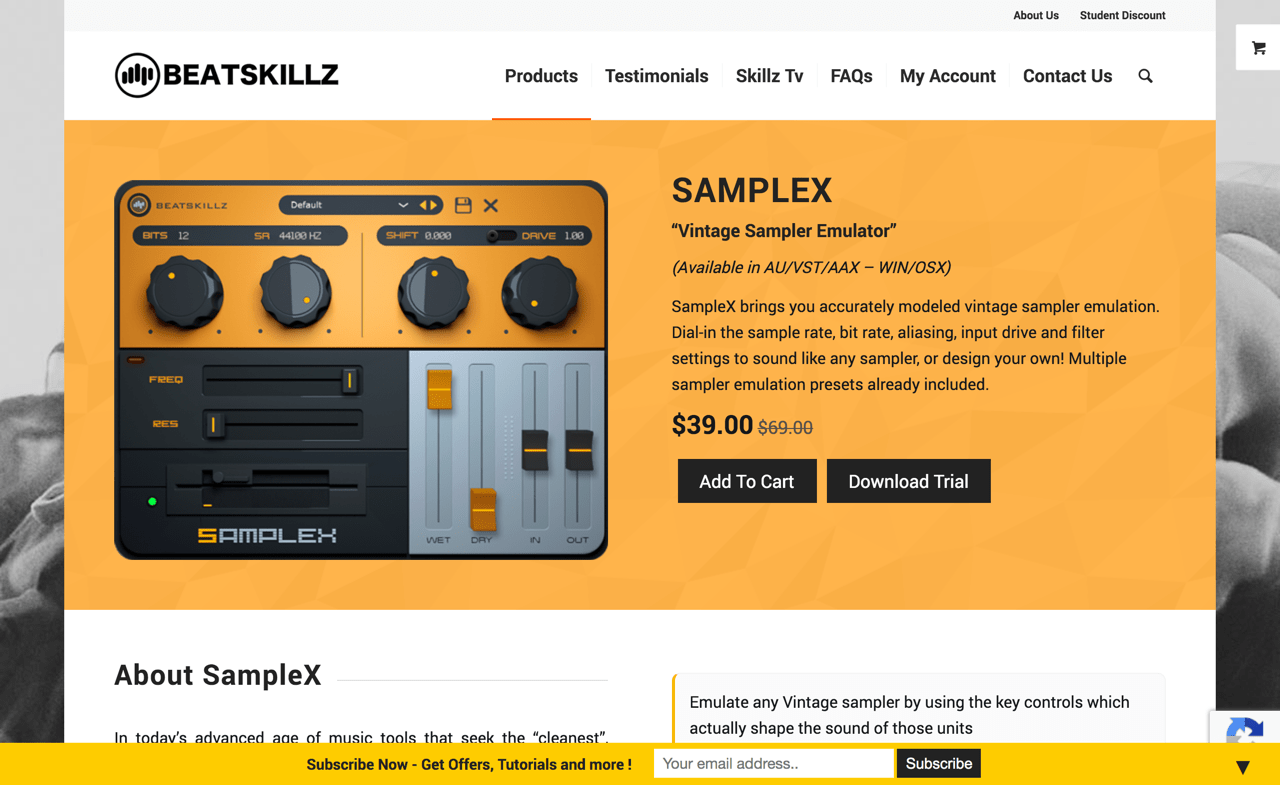 SampleX - Vintage Sampler Emulator - Beatskillz