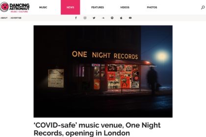 'COVID-safe' music venue, One Night Records, opening in London : Dancing Astronaut