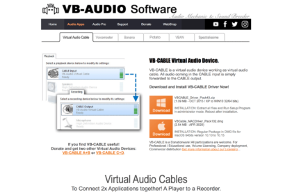 VB-Cable for Mac : いわゆるバーチャルオーディオケーブル
