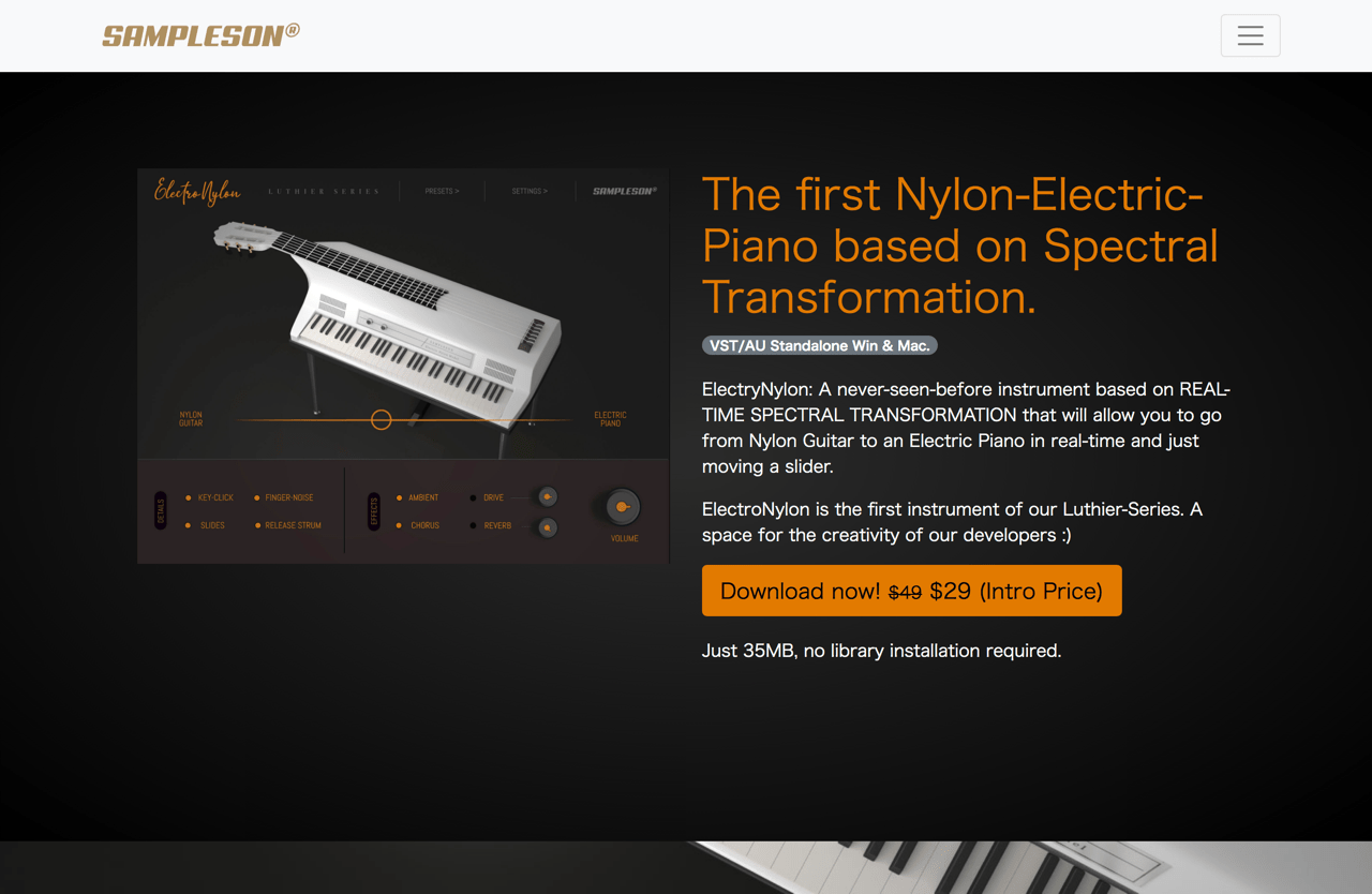ElectroNylon. Nylon Electric Piano Virtual Instrument | Sampleson