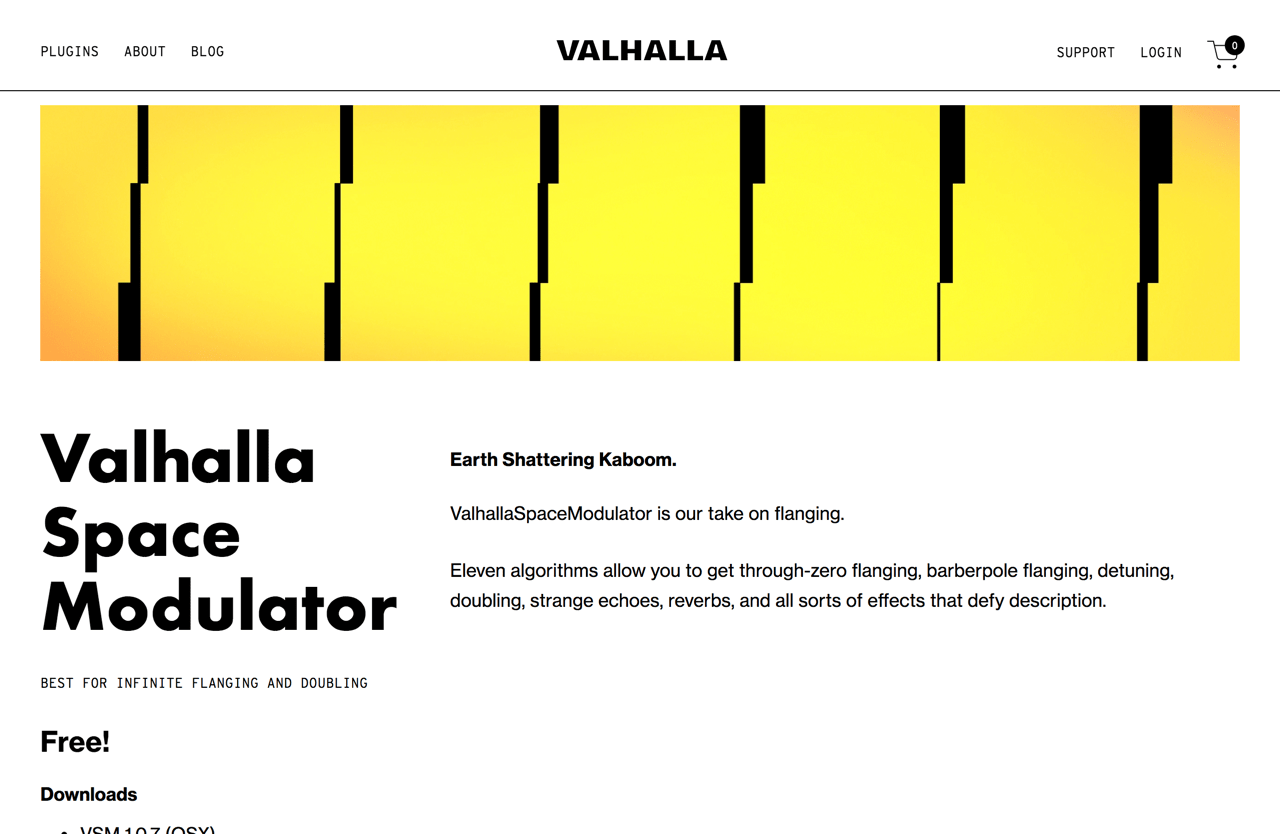 Valhalla Space Modulator: Flanger Plugin | Valhalla DSP Plugins