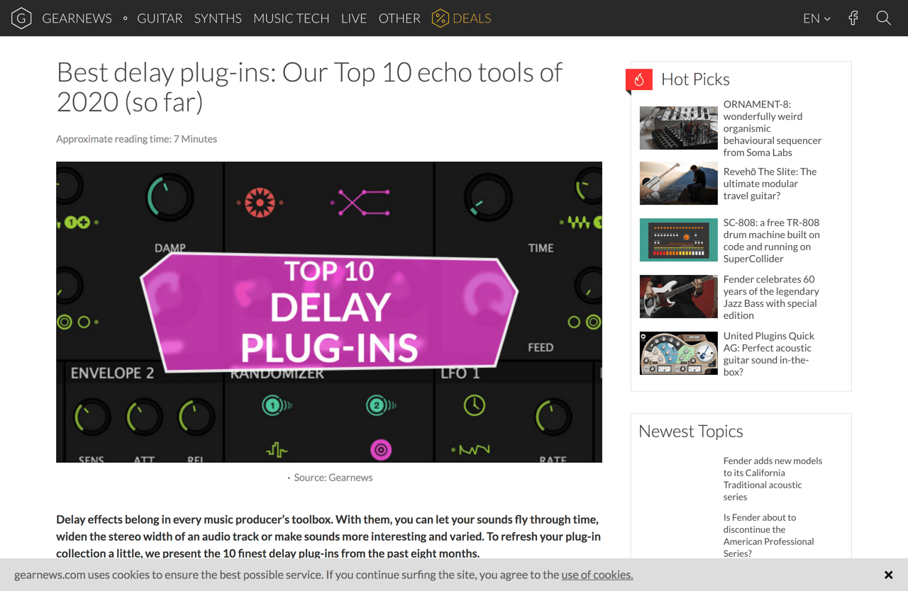 Best delay plug-ins: Our Top 10 echo tools of 2020 (so far) - gearnews.com