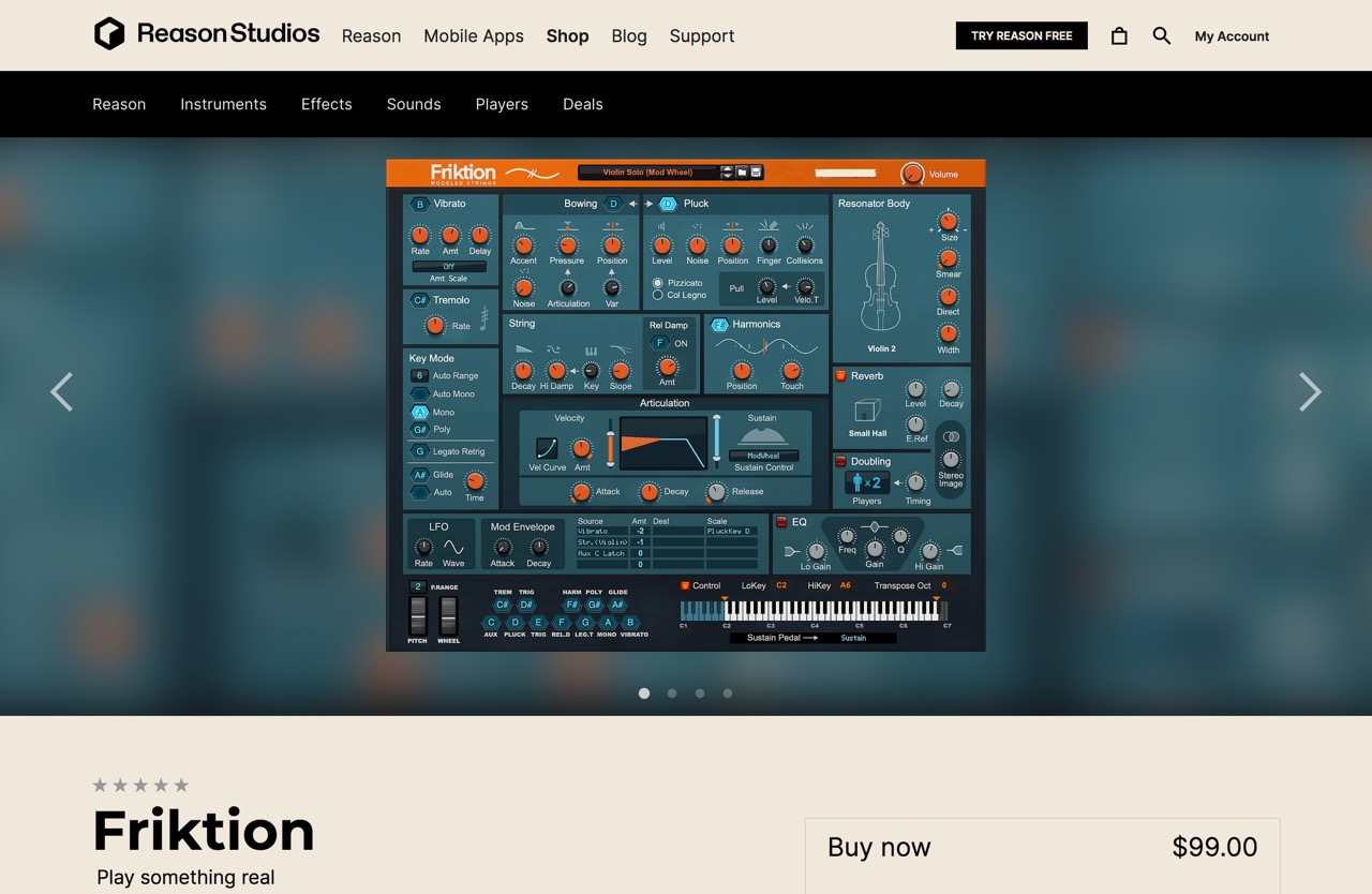 Friktion | Play something real | Shop | Reason Studios