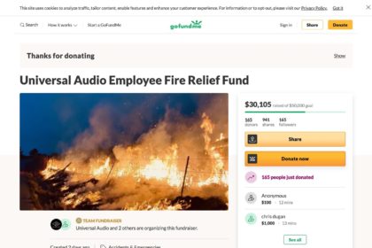 Fundraiser by Universal Audio : Universal Audio Employee Fire Relief Fund