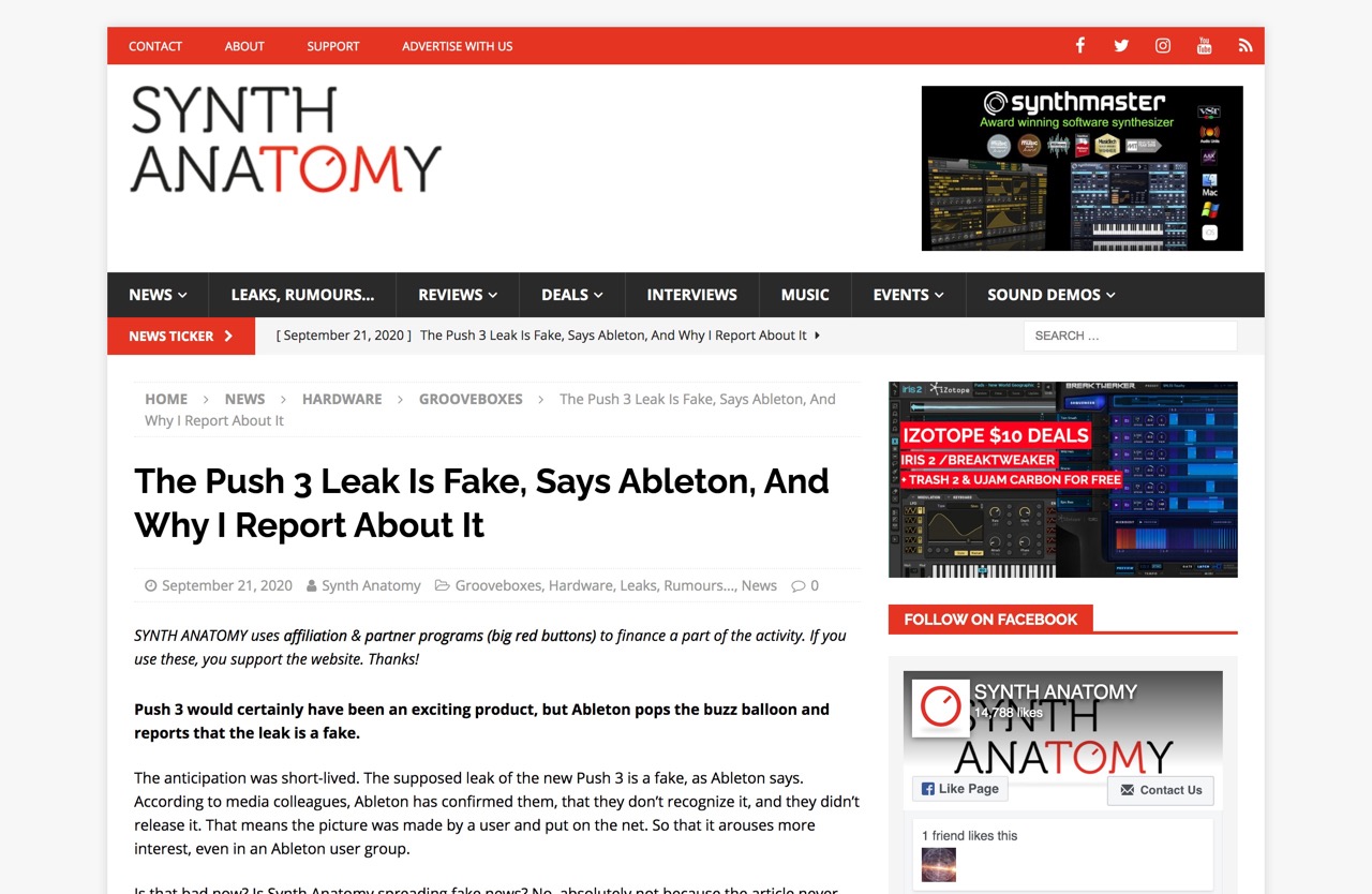 The Push 3 Leak Is Fake, Says Ableton, And Why I Report About It