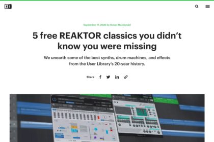 5 free REAKTOR classics you didn't know you were missing