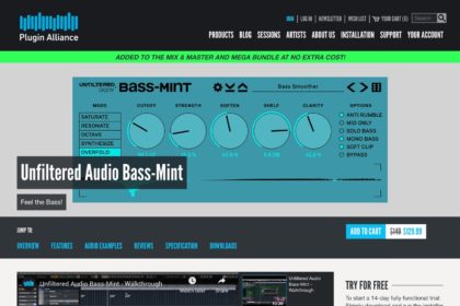 Unfiltered Audio Bass-Mint - Plugin Alliance