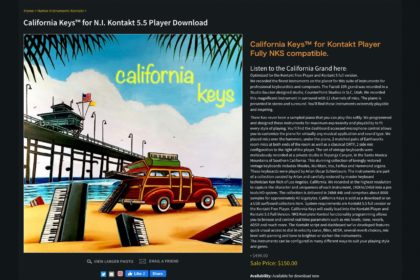 California Keys sample library, NKS Kontrol, Kontakt, Vintage samples, Fazioli