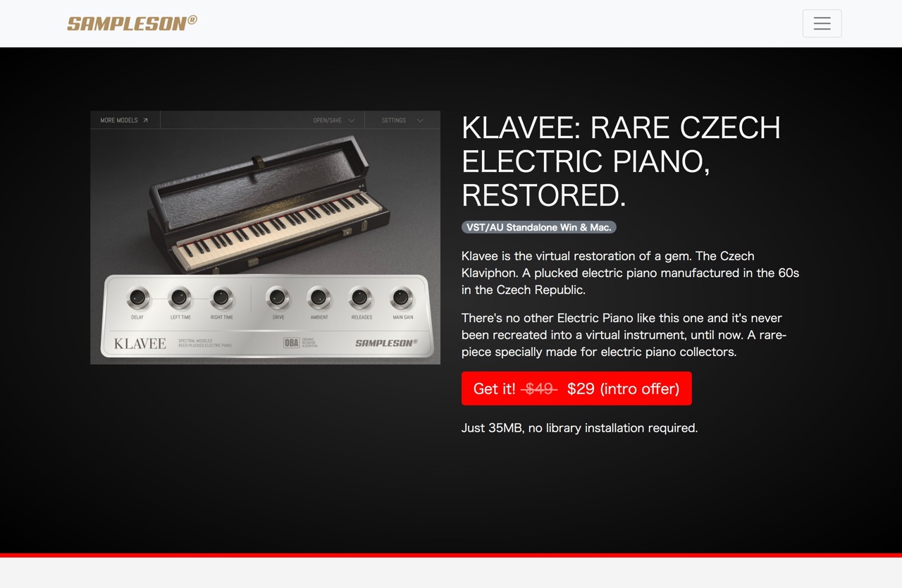 Klavee. Rare Czech Electric Piano, Restored. | Sampleson
