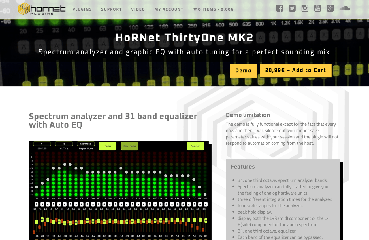 HoRNet ThirtyOne MK2 - HoRNet Plugins