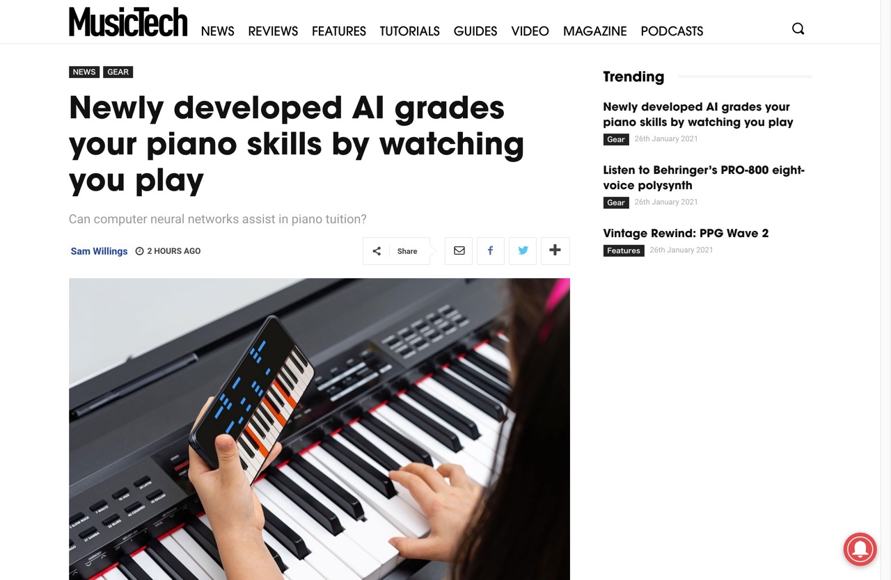 Newly developed AI grades your piano skills by watching you play | MusicTech