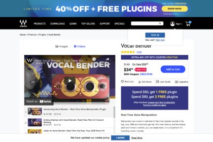 Vocal Bender – Real-Time Vocal Manipulation Plugin | Waves