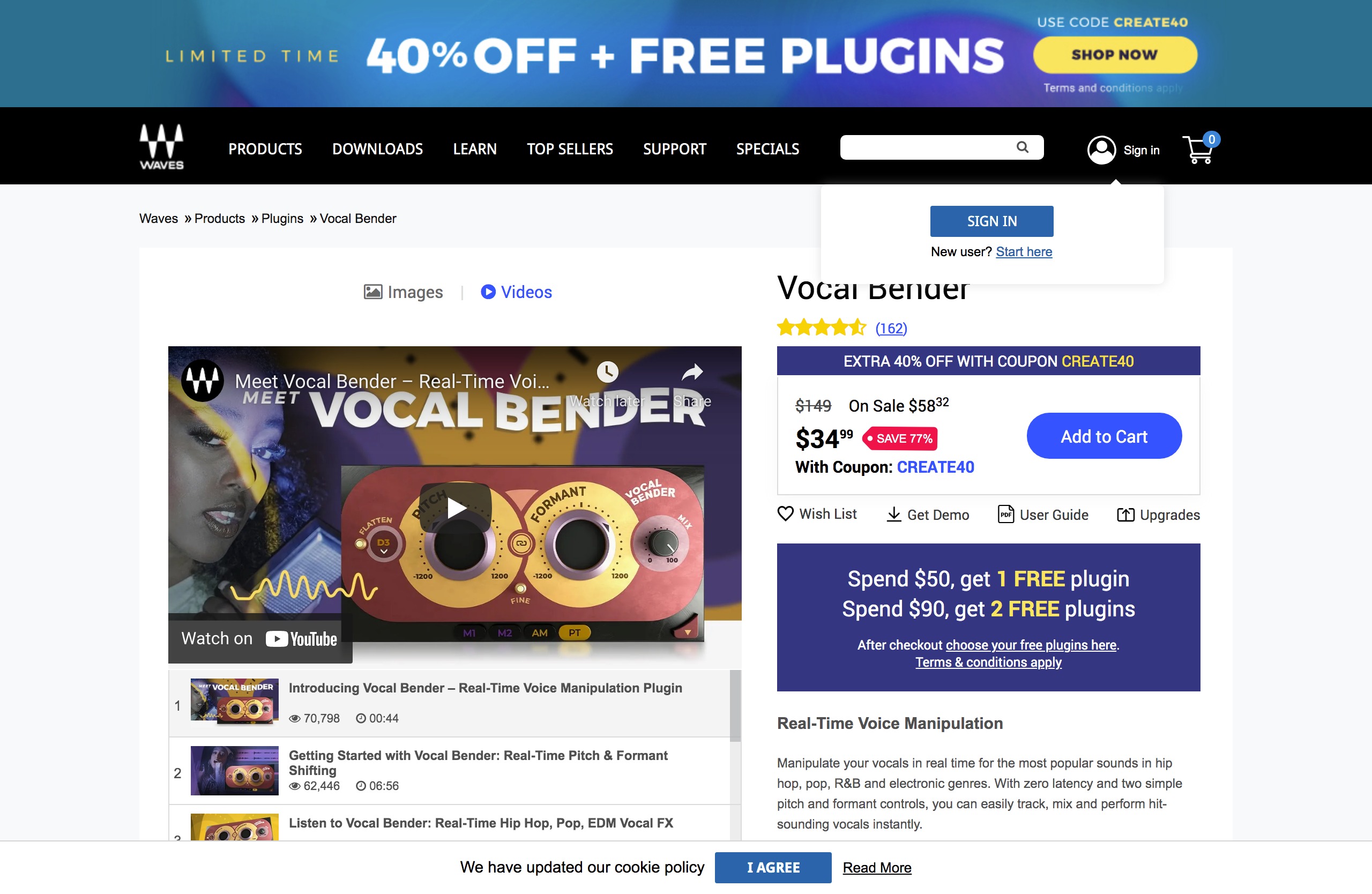 Vocal Bender – Real-Time Vocal Manipulation Plugin | Waves