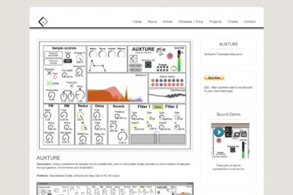 AUXTURE: exploratory sample software