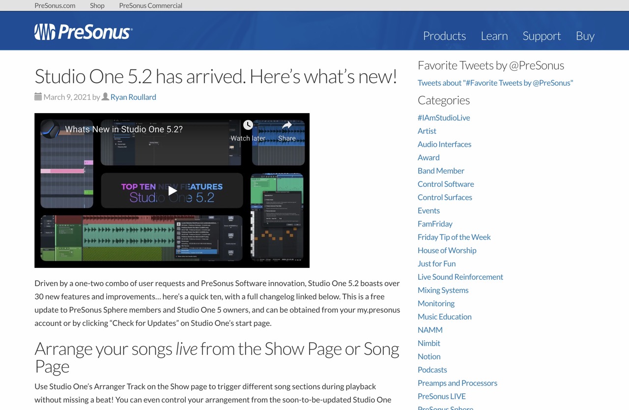 Studio One 5.2 has arrived. Here's what's new! - PreSonus BlogPreSonus Blog