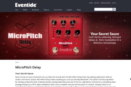 MicroPitch Delay | Eventide Secret Sauce Effects Pedal
