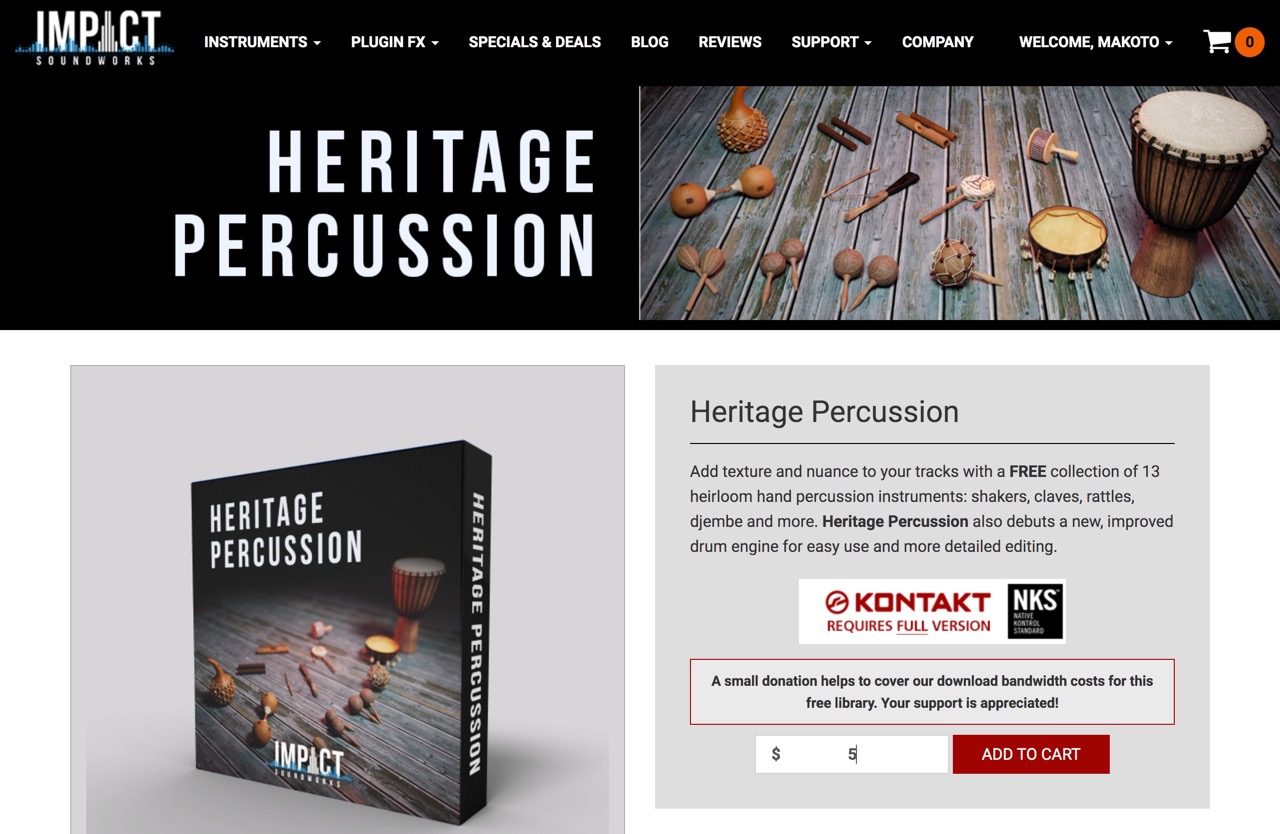 Impact Soundworks - Heritage Percussion - Free Download (Kontakt)