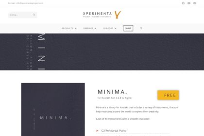XPERIMENTA “MINIMA.” [Free]