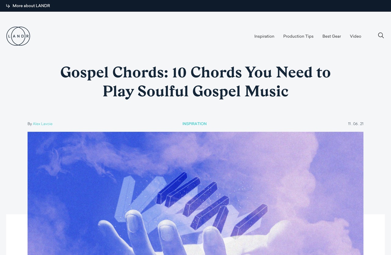 Gospel Chords: 10 Chords to Use In Soulful Gospel Music | LANDR Blog