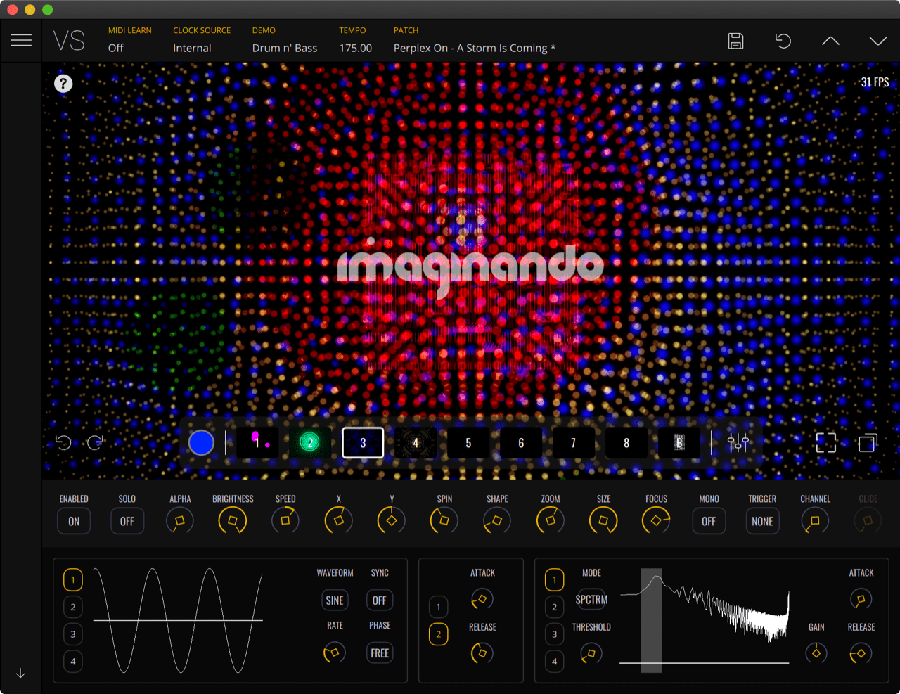 Visual Synthesizer for Desktop and Mobile - VS | Imaginando