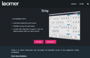 Loomer | String - Vintage ensemble solina synth plug-in