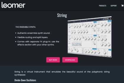 Loomer | String - Vintage ensemble solina synth plug-in