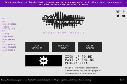 Noise Engineering が3つのソフトを配布中