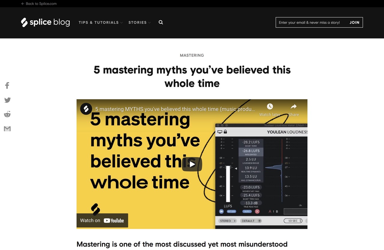 5 mastering myths you've believed this whole time - Blog | Splice