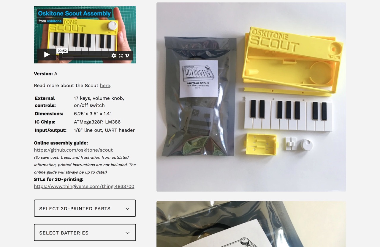 Scout Synth DIY Electronics Kit | Oskitone