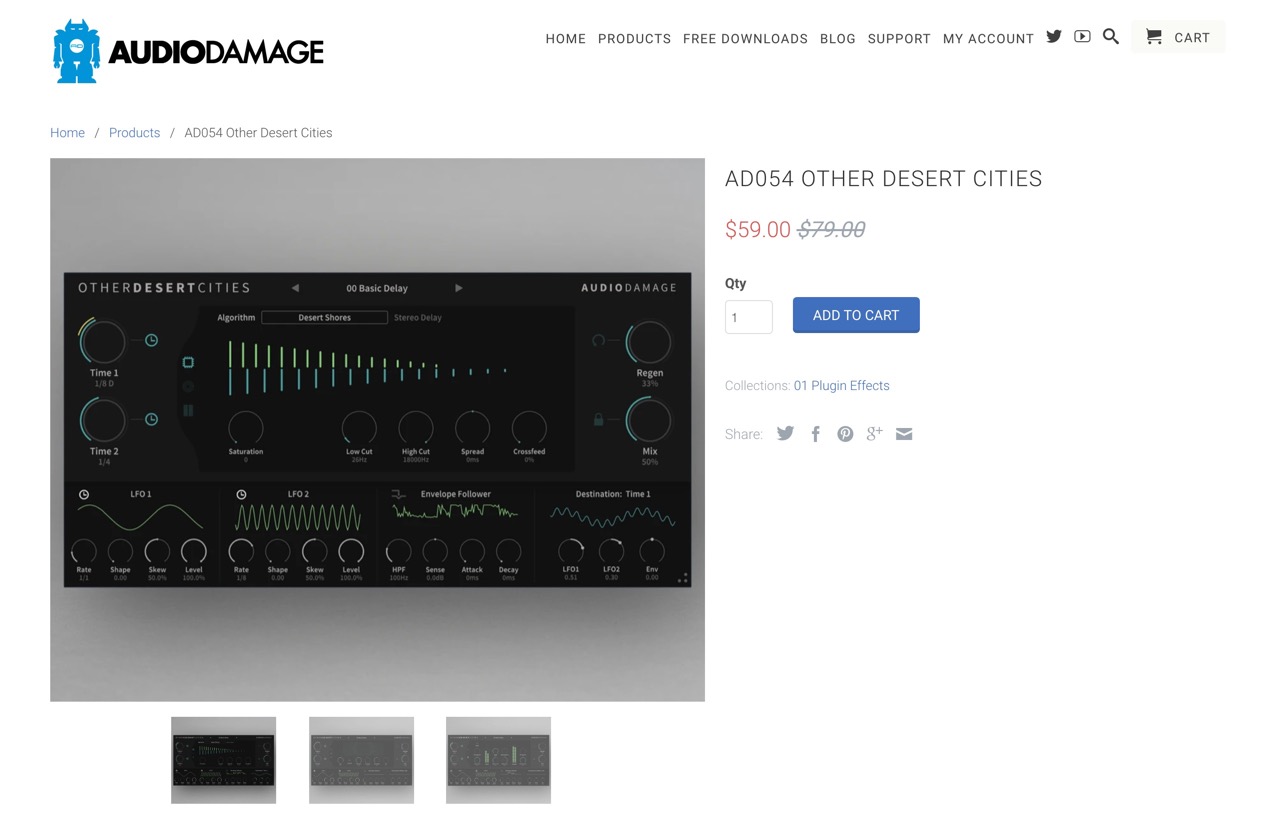 Other Desert Cities Plug-In For VST, AU, AAX, and iOS - Audio Damage