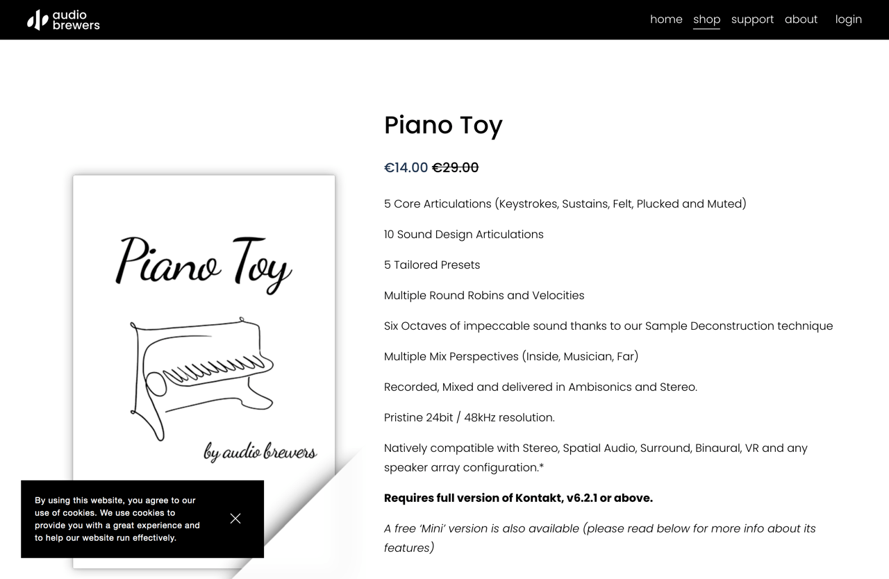Piano Toy — Audio Brewers