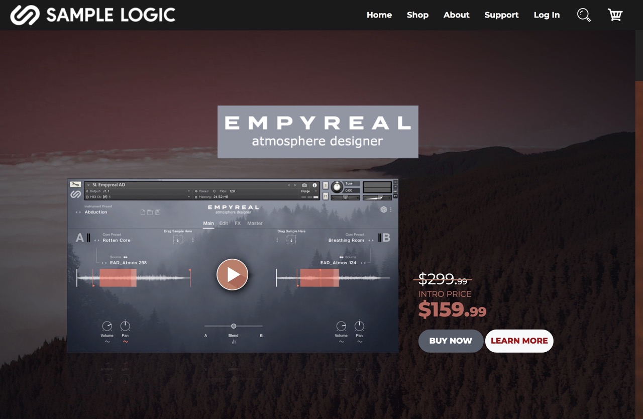 Empyreal Atmosphere Designer - Sample Logic LLC.