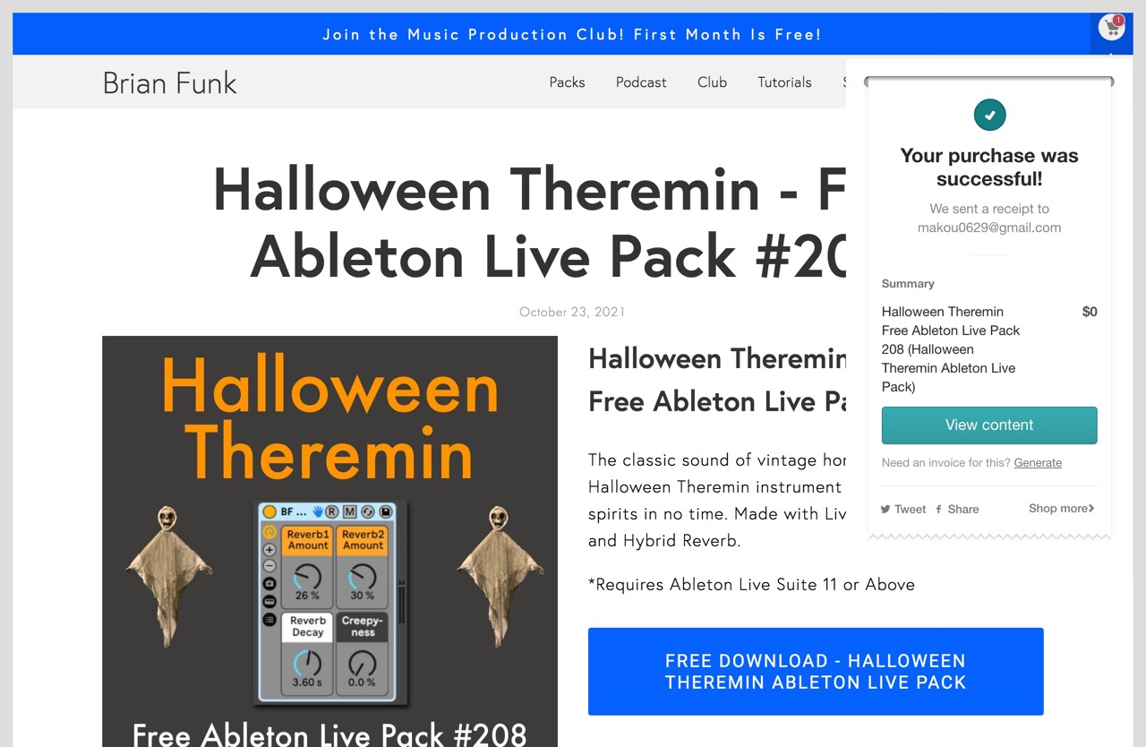 Brian Funk Releases FREE Halloween Theremin For Ableton Live - Bedroom Producers Blog