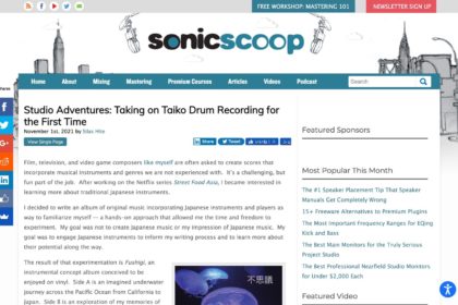 Studio Adventures: Taking on Taiko Drum Recording for the First Time — SonicScoop