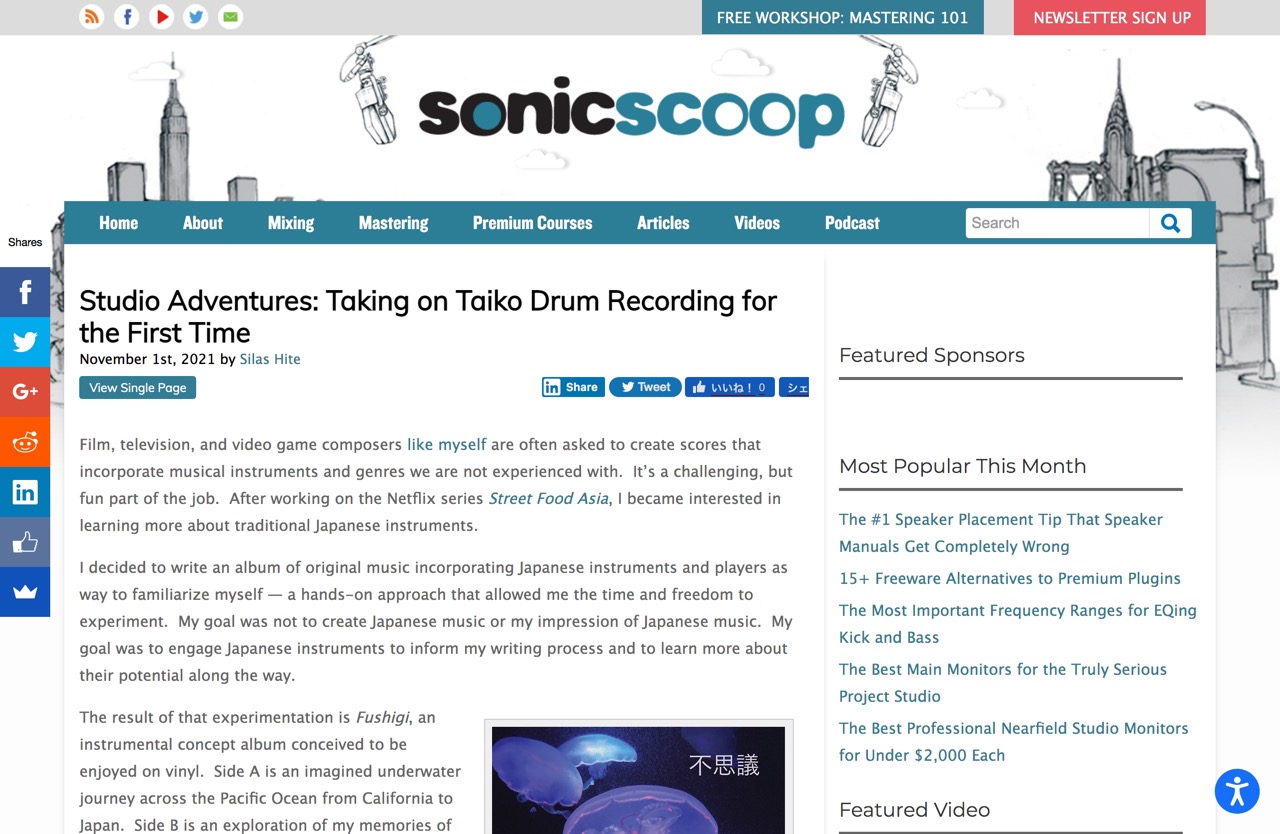 Studio Adventures: Taking on Taiko Drum Recording for the First Time — SonicScoop