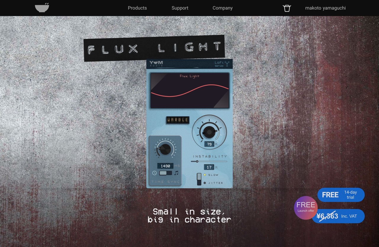 LoFi Flux Light by Yum Audio – Analog modeled Tape Warble