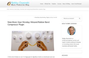 New Music Gear Monday: Mixland Rubber Band Compressor Plugin - Bobby Owsinski's Music Production Blog