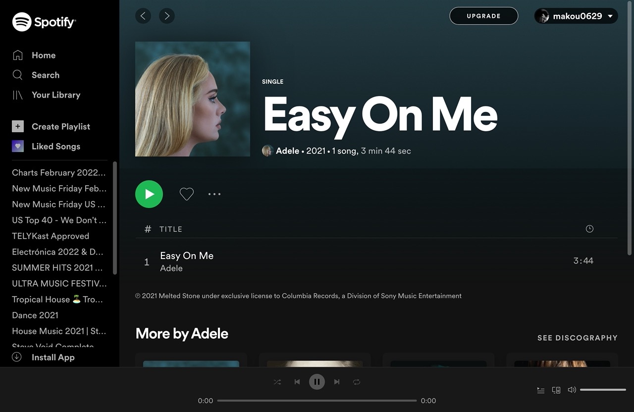 Spotify – Easy On Me