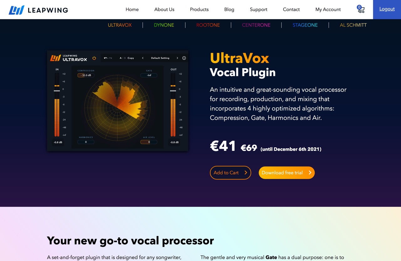Leapwing UltraVox Vocal Plugin