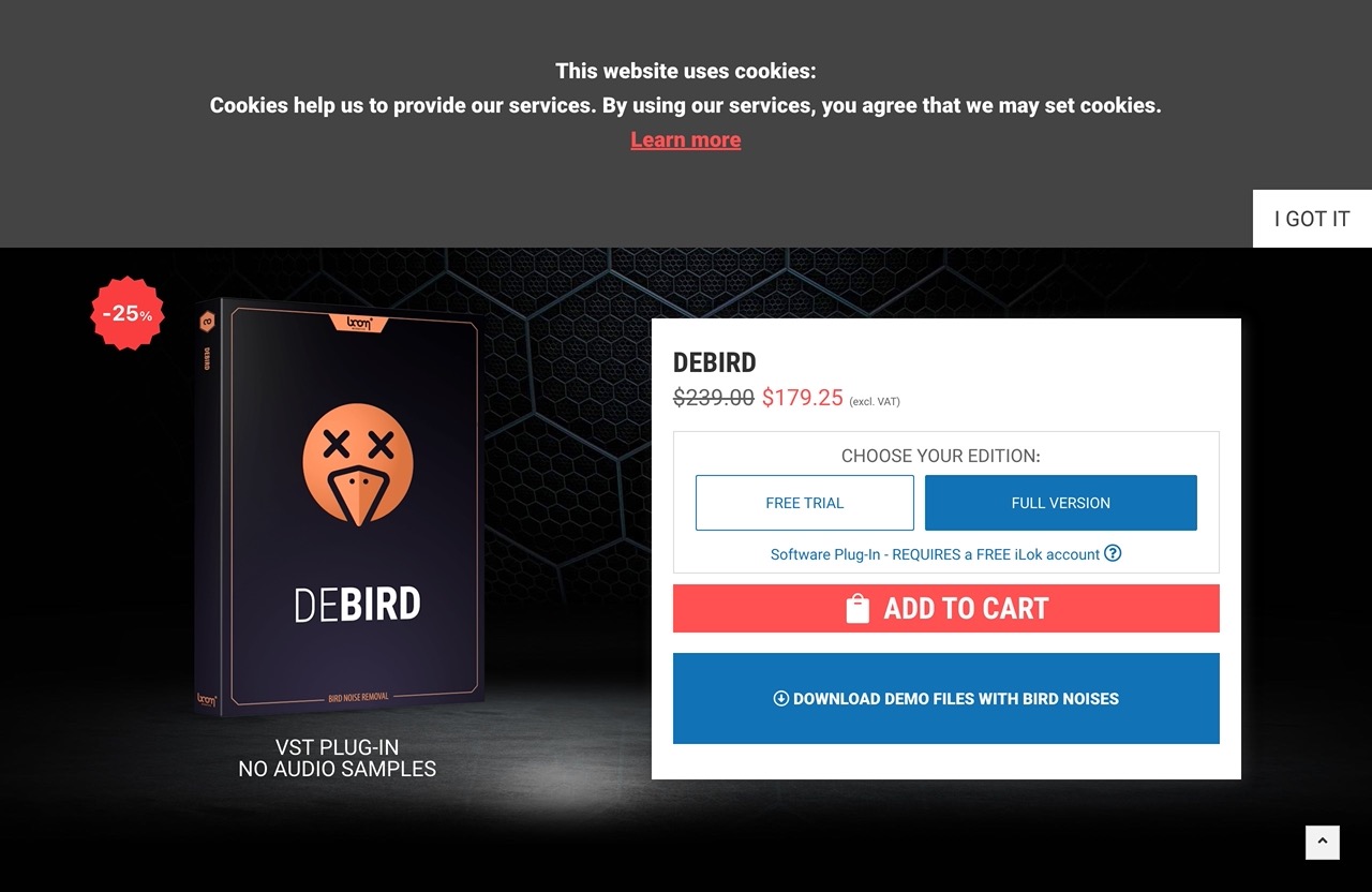 DEBIRD | Bird Noise Removal Tool by BOOM Library
